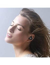 True Wireless Auriculares, TWS Bluetooth 5.0 Auriculares, in-Ear Sweat-Proof Auriculares Estéreo con Micrófono, Portátil Carga, Hi-Fi Sonido, Auténtico Libre (TWS-X)