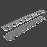 Dolovemk Pro Acrylic Cosmetic Brushes Organizers Case Holder 10 Holes for 10Pcs Oval Makeup Brushes