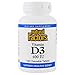 Natural Factors Vitamin D3 for Kids, 100 Chewable Tablets 400 IU(Pack of 2)