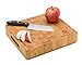 Small End Grain Bamboo Cutting Board | Professional, Antibacterial Butcher Block | Non-Slip Rubber Feet by Top Notch Kitchenware