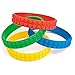 Fun Express - Block Party Rubber Bracelet for Birthday - Jewelry - Bracelets - Rubber Bracelets - Birthday - 12 Pieces