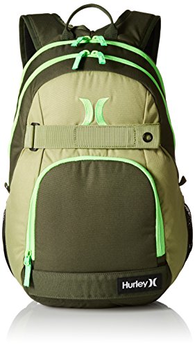 Hurley Men s Honor Roll Solid Blocked Backpack Carbon Green Alligator 