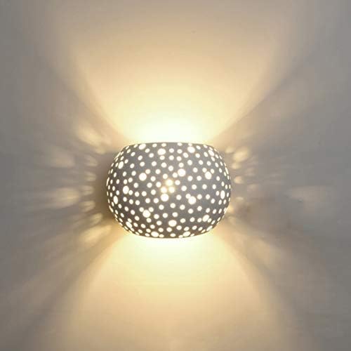 LIGHTLAMPER Modern Wall Lamp Led Bedroom Wall Lamp Indoor Up And Down Decoration Living Room Lighting Hall Stairway Channel Plaster Green Wall Lamp G9 Warm White 5w