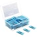 AIRIC Heat Shrink Butt Connectors 16-14 Gauge Waterproof Crimp Terminals Marine Grade Automotive Electrical Straight Splice Connectors, Blue 80 pcs