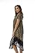 Riviera Sun Rayon Crepe Batik Marble Short Sleeve Umbrella Dress 21835-GRY-3X