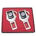 Premium Car Accessory | American USA Flag | (2 Pack), Silver/Black, Universal