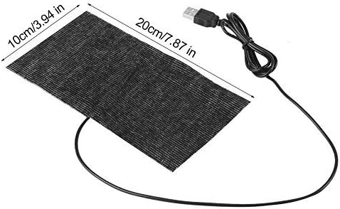Electric Heating Pad USB Carbon Fiber Heating Mat Warm Blanket 35-45 Degrees Black Electric Heat Pad 5V for Warm Shoulder Back Pain Cramps Relief - Image 3