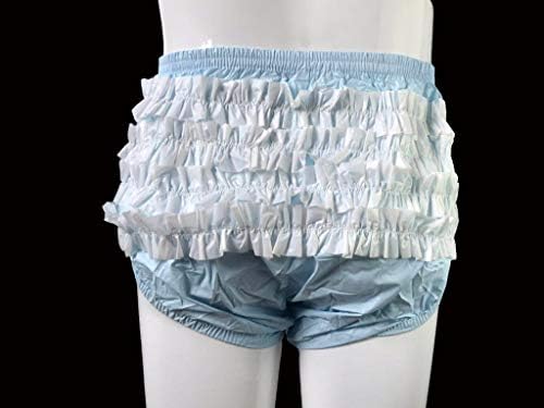 frilly plastic baby pants