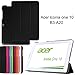 Acer Iconia One 10 B3-A20 case, iDudu Ultra Slim PU Leather Lightweight Smart-shell Stand Cover for Acer Iconia One 10 B3-A20 (Not fit B3-A30) 10-Inch Tablet (Black)