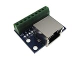 RJ45 Ethernet Connector Breakout Board w/ LED Screw terminals