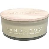 Sand + Fog Scented Candle - Tropical Citrus Additional Scents and Sizes 100% Cotton Lead-Free Wick Luxury Air Freshening Jar Candles Perfect Home Decor for Your Cocktail Table 34 oz, Orange,Violet