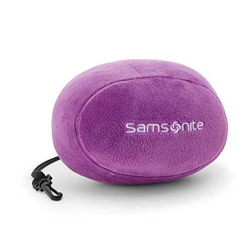 Samsonite Memory Foam Travel Pillow with Pouch, Ultraviolet, One Size