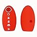 2Pcs Coolbestda Silicone Rubber Key Fob Skin Jacket Remote Protector Keyless Entry Holder for 2017 2018 2019 2020 2021 Nissan Rogue Murano Altima Sedan Pathfinder Maxima KR5S180144014