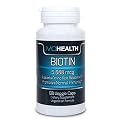 Biotin Veggie Caps, Benefits Skin, Healthy Hair Growth and Strengthens Nails, Vegan/Vegetarian Formula, High Potency 5,000 mcg Money Back Quarantee