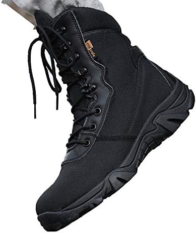 Men's Army Boots Desert Military Police Armed Tactics Shoes Outdoor Ultralight Patrol Safety Combat Hiking Leather Footwear