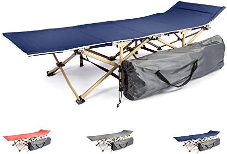 KyRush It Camping cot Portable Folding Bed for Adults and Kids | While Backpacking take Our Foldable cots for Sleeping or just Rest | Our fold up Travel Camp beds are Heavy Duty and Lightweight