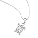 Chuvora 925 Sterling Silver Sea Turtle Filigree Animal Pendant Necklace, 18 inches - Nickel Free