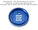iJDMTOY 2pc Set Blue Aluminum Keyless Engine Push Start Button & Surrounding Decoration Ring For Mazda 3 6 CX-3 CX-5 CX-9 MX-5 w/Push Start Engine Feature