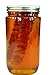 100% Pure Raw Chunk Honey Comb in Jar of Raw Honey 1 lb.