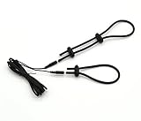 Electric Shock Massager Accessories Conductive Silicone Wire Set (Black)