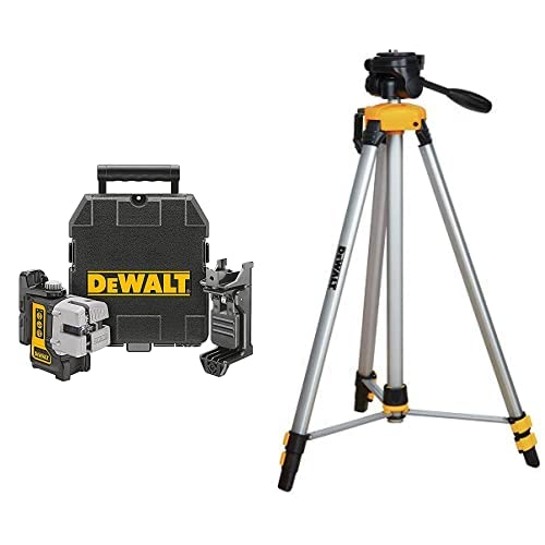 DEWALT DW089K Self Leveling 3 Beam Line Laser, Black with DW0881T Laser Tripod in Kuwait Whizz