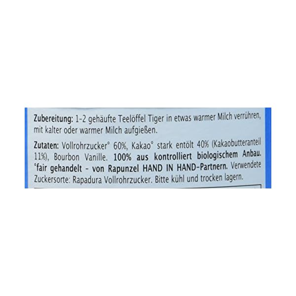 Rapunzel Tiger Trinkschokolade HIH Bio, 400 g – Bild 6