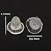 Yansanido Clear Rubber Bullet Clutch Earring Safety Backs, Pack of 200