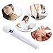 Personal Wand Massager, FLSLHS Handheld Muscle Massager with 30 Pulsation Patterns Quiet for Neck Shoulder Back Body Massage, Corded,White