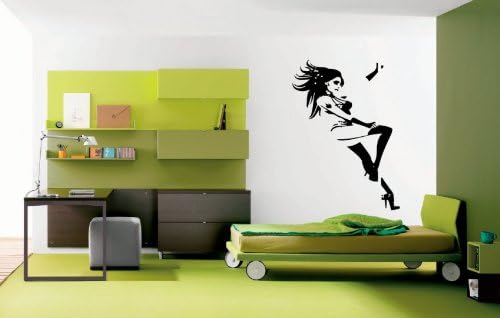 Pole Dancer Stripper Strip Club Go Go Bar Naked Sexy Girl Nice Wall Decor Vinyl Decal Sticker Mural Interior Design Ar1290