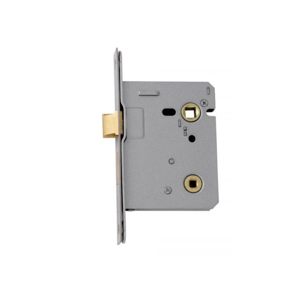 UAP Mortice Bathroom Lock 75mm - Mortice Door Lock Thumbturn Locking Door Security for Bathroom, Door Latch Mortice Lock for Internal Wooden Doors (Polished Stainless - 75mm)