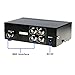 Optimal Shop 4 Ports BNC Video Splitter 1 in 4 Out BNC Coaxial TV CCTV DVR Composite Video Adapter Black
