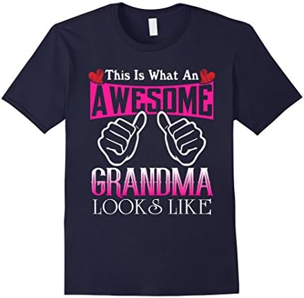 Mens This is what an Awesome Grandma look and like t-shirt 3XL Navy