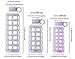 purifyou 40oz / 32oz / 22oz / 12oz Borosilicate Glass Water Bottle with Time & Volume Markers, Silicone Sleeve, Stainless Steel Lid | Reusable Glass Bottle for Water & Juice (22oz Lavender)