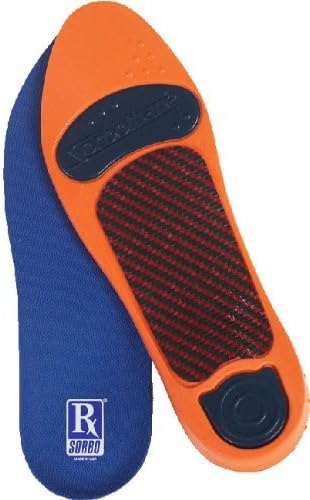 Rx Sorbo Sorbothane Ultra Orthotic Arch Insoles, Female 9-10 / Male 6.5-7.5 by Impacto