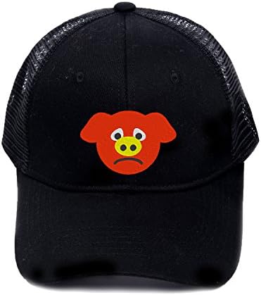 Embroidery Sad pig face Dad Hat Baseball Cap Polo Style Unconstructed