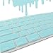 All-inside Teal Keyboard Cover for iMac Wired USB Keyboard
