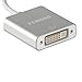 USBC to DVI Adapter, FEMORO USB 3.1 Type C(Thunderbolt 3 Compatible) to DVI Adapter for 2016/2017/2018 MacBook Pro Chromebook Pixel Yoga 910/920 Samsung S8/S9- Aluminum.