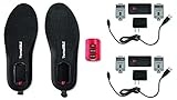 ThermaCELL ProFLEX Remote Controlled Flexible Heated Shoe Insole with Rechargeable Battery and Additional Battery (2 Pack), Medium
