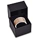 Tungsten Wedding Band Ring 12mm for Men Women Comfort Fit 18K Rose Gold Plated Plated Pipe Cut Flat Brushed Polished
