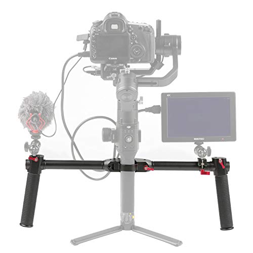 Dazzne Ronin S Dual Handle Grip Ronin SC Extended Handle Grip Applicable for Ronin SC/Ronin S/MOZA Air 2 Gimbal Stabilize