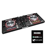 Numark Mixtrack Pro 3 | All In One 2 Deck DJ Controller for Serato DJ Including an On board Audio Interface, 5 inch High Resolution Jog Wheels and Serato DJ Intro & Prime Loops Remix Tool Kit