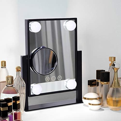 COOLJEEN Hollywood Vanity Mirror with 4 LED Lights Travel Portable