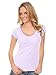 Kavio Junior Seashell Stitch V Neck Cap Sleeve Top