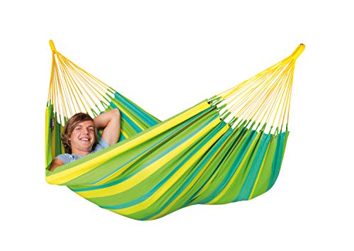 LA SIESTA - Sonrisa Lime - Klassische Einzel-Hängematte Outdoor – Bild 4
