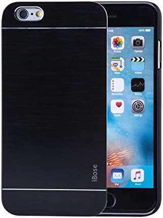iPhone 7 Plus Case ,Design Ultra Chin Aluminum Alloy Metal Flexible Protective TPU Drop Resistant Cover For Apple iPhone 7(4.7 inch) (7plus-black)