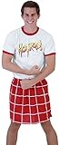 Rowdy Piper T-Shirt and Kilt Costume Set (Adult X-Large) White, Red