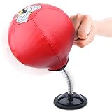Boealzhl Desktop Punching Bag - Desktop Punching Ball Stress Relief Buster with Strong Suction Cup for Boxing Work Outs
