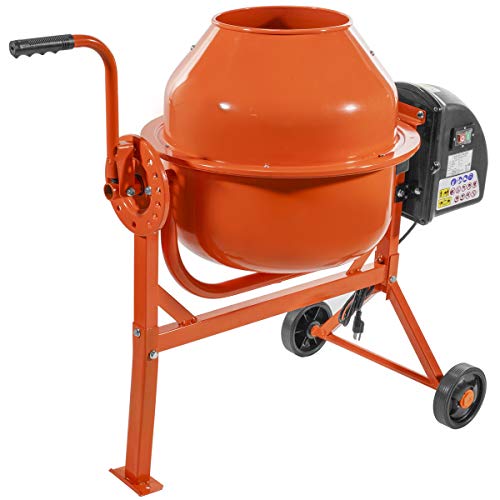 STKUSA 2-1/4 Cubic Feet Portable Electric Concrete Cement Mixer Barrow Machine Mixing mortar