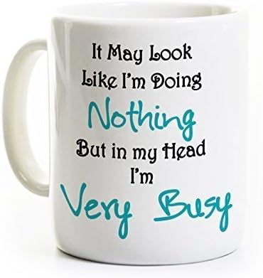 Ditooms Coworker Birthday Gift Mug In My Head I'm Very Busy Office Worker Mug