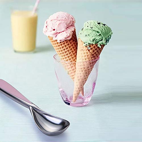 MYL Ice Cream Scoop,Comfortable Easy Grip Ergonomic Handle,Scooper Professional Kitchen Tool For Cookie Dough,Ice Cream,Pies,Dishwasher Safe (Pink)